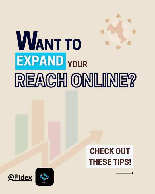 Fidex online visibility campaign graphic.