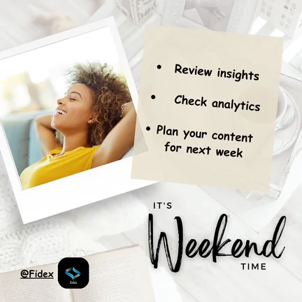 Fidex weekend social media graphic.