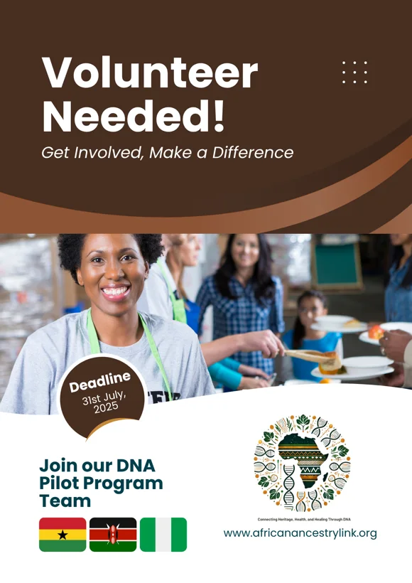 DNA pilot programme volunteer recruitment graphic.