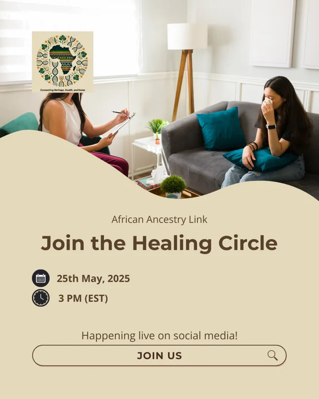 Healing Circle community event promotion.