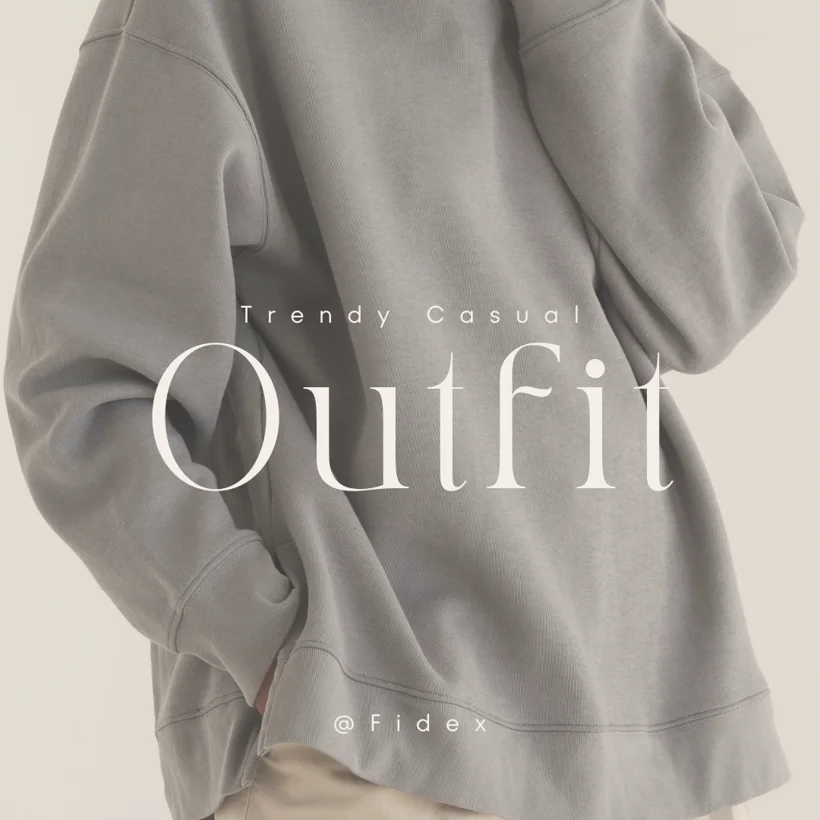 Fashion outfit social media creative.