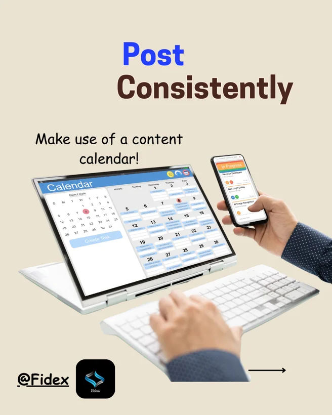 Fidex content consistency educational graphic.