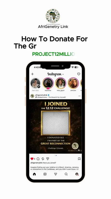 Project12Million donation tutorial video frame.