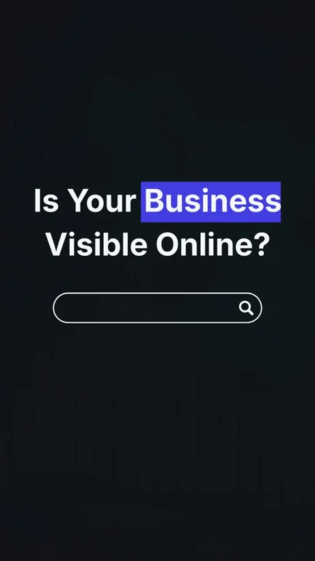 Business search visibility video creative.
