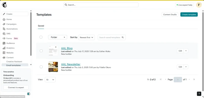 Reusable blog and newsletter email templates.